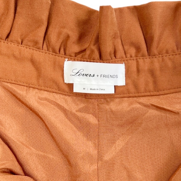 Lovers + Friends Paperbag Tati Shorts Rust Medium - Picture 7 of 13